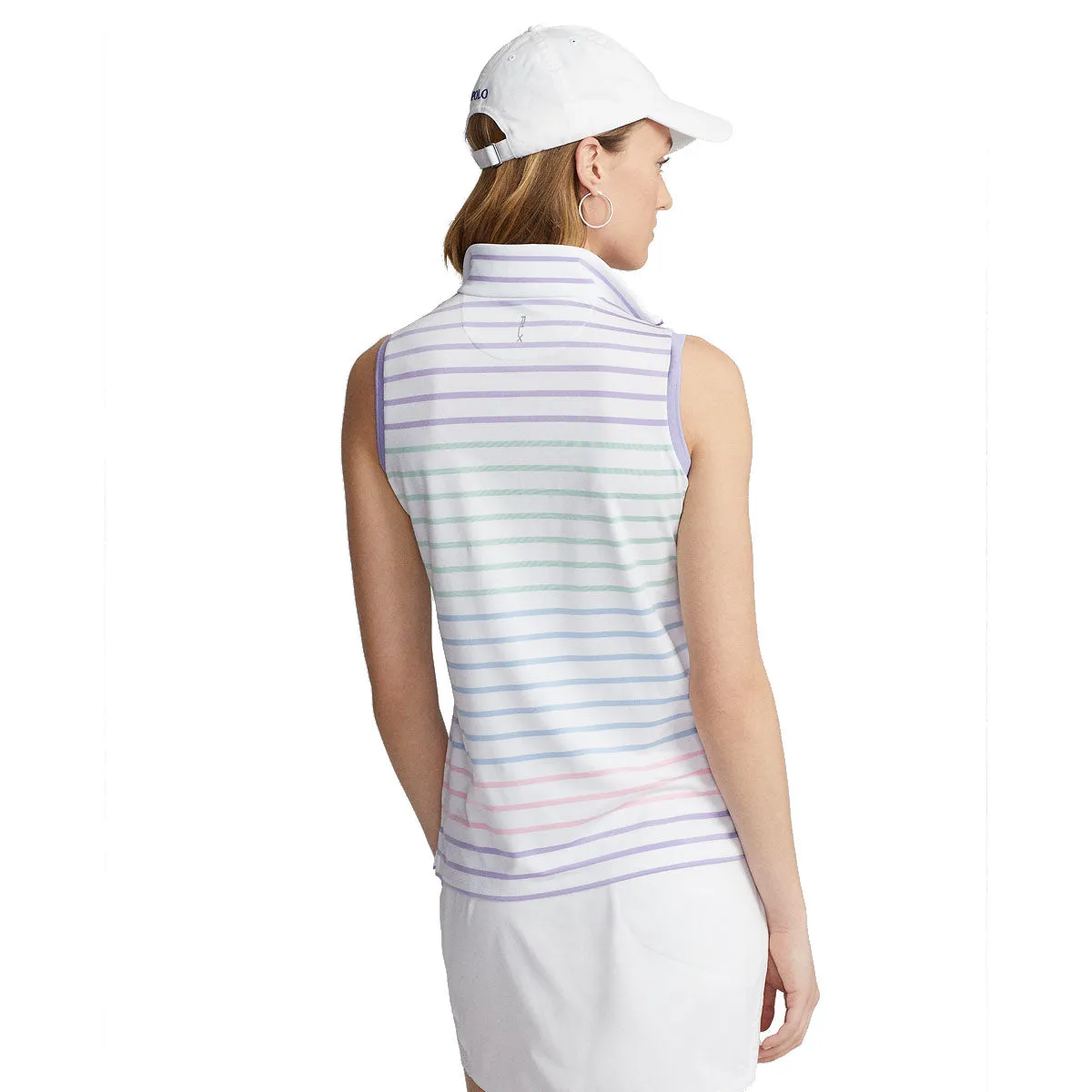RLX Ralph Lauren Printed Airflow Ombre Womens Sleeveless Golf Polo