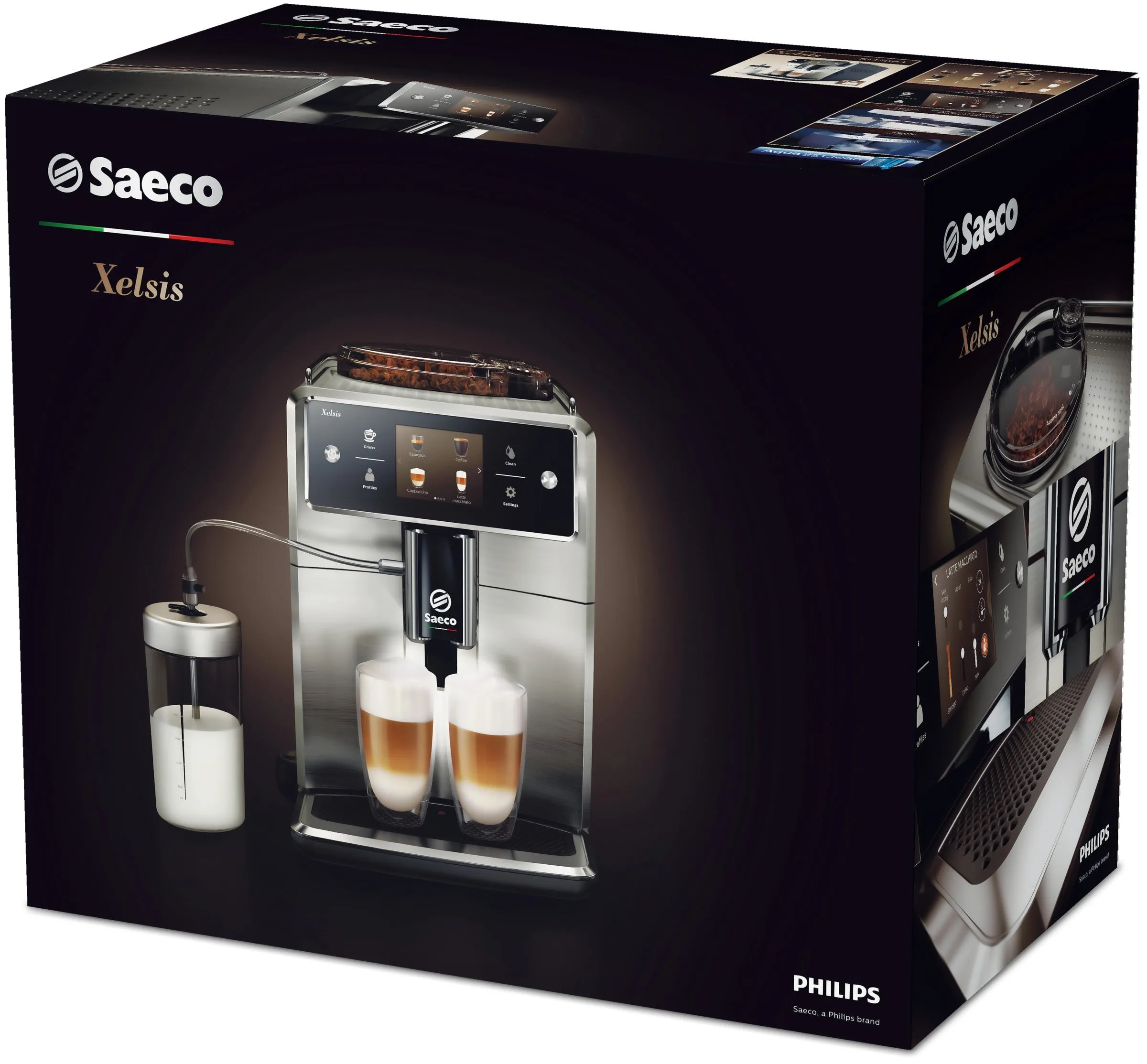 Saeco Xelsis Superautomatic Espresso Machine SM7685/04 ⎮Stainless Steel 2YRS Warranty