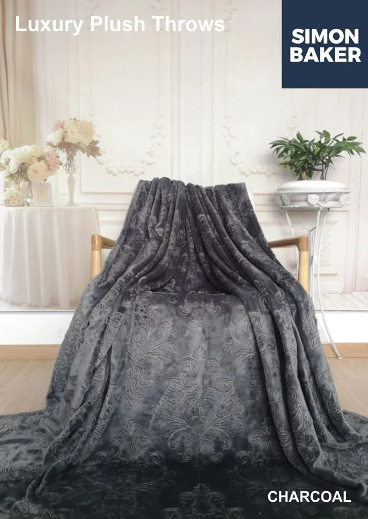 Simon Baker Plush Embossed Throws