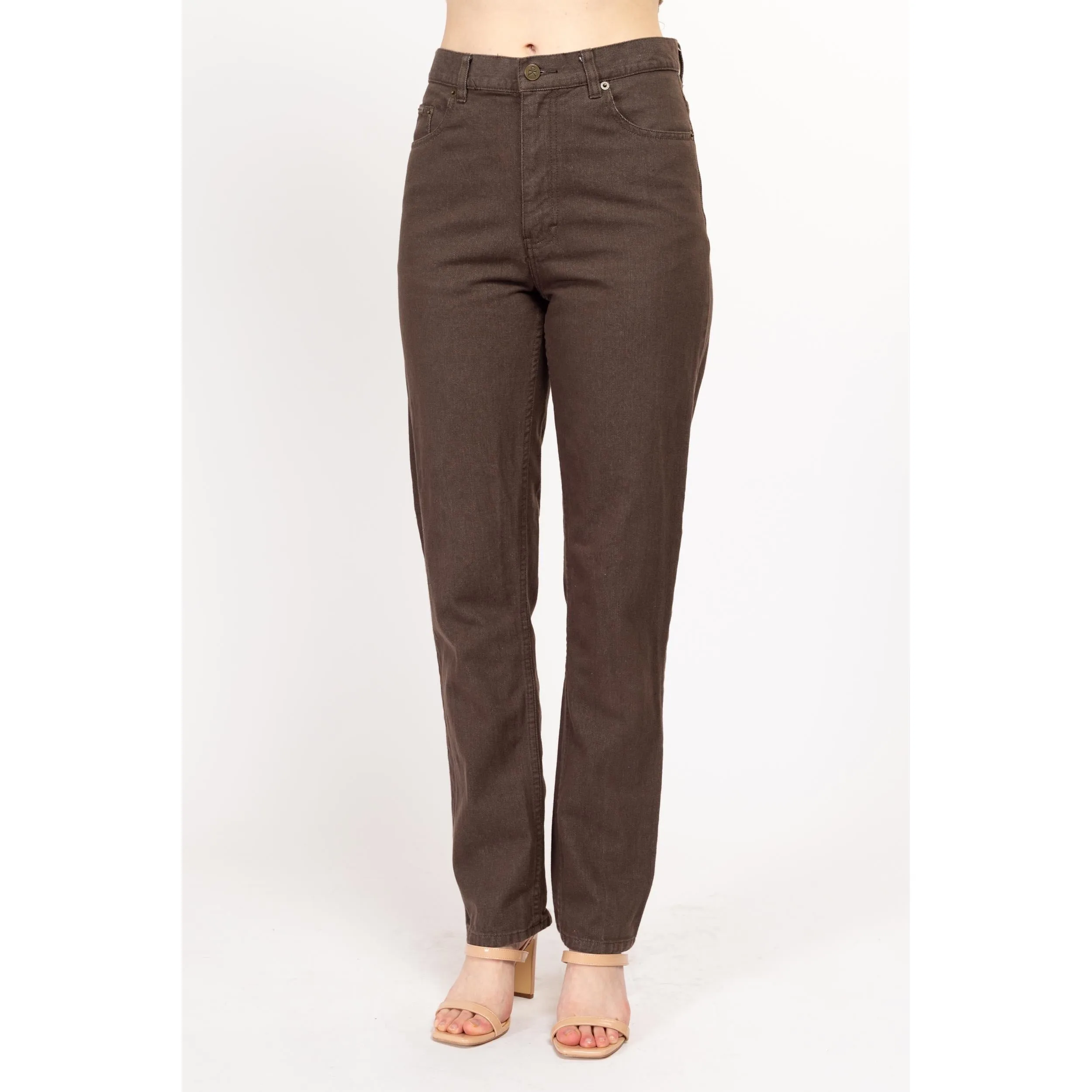 Small Vintage Calvin Klein Brown Relaxed Fit Jeans Size 6