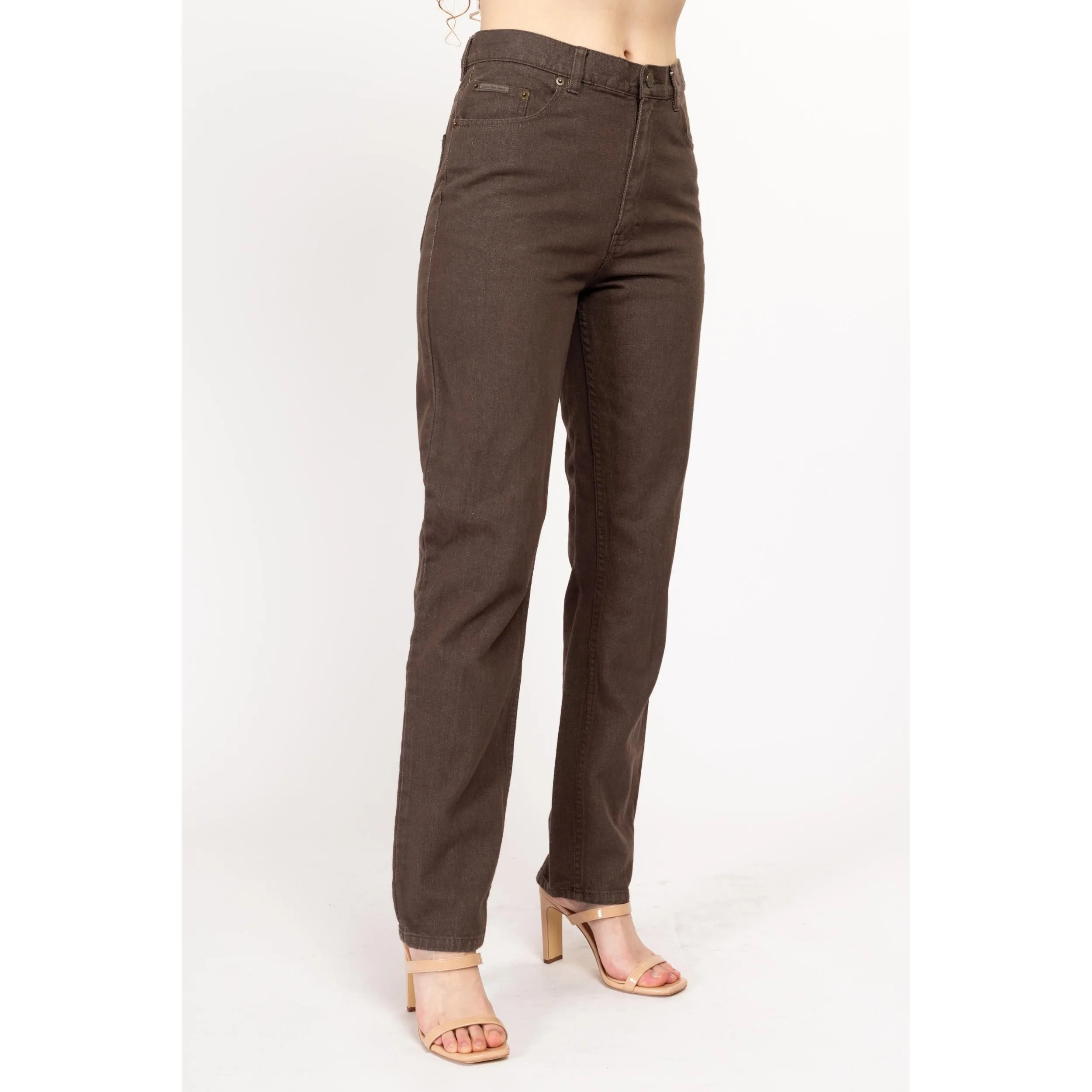 Small Vintage Calvin Klein Brown Relaxed Fit Jeans Size 6