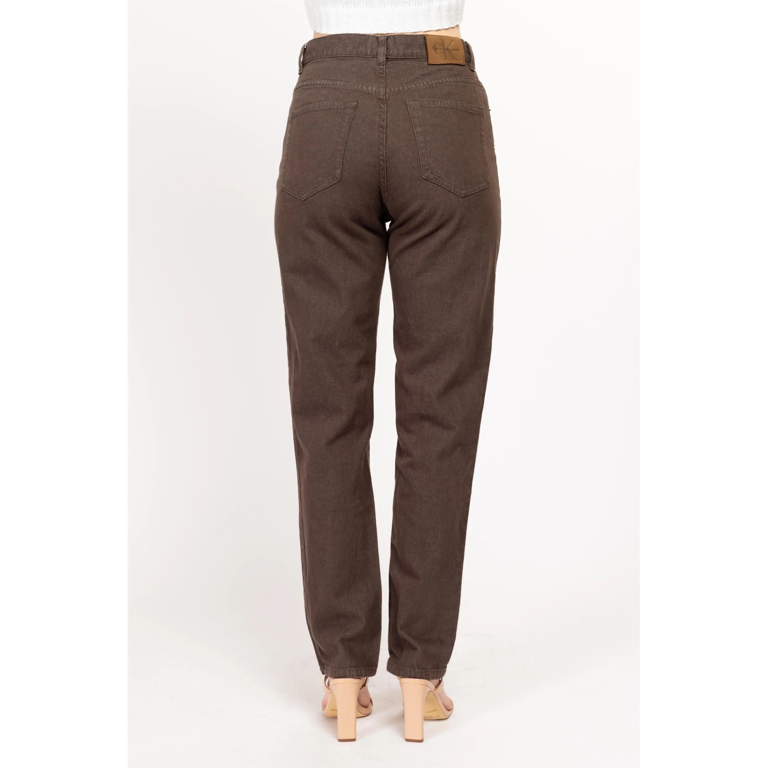 Small Vintage Calvin Klein Brown Relaxed Fit Jeans Size 6