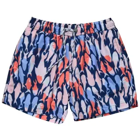 Snapper Rock Mens Fish Frenzy Volley Board Shorts M90057 - Navy