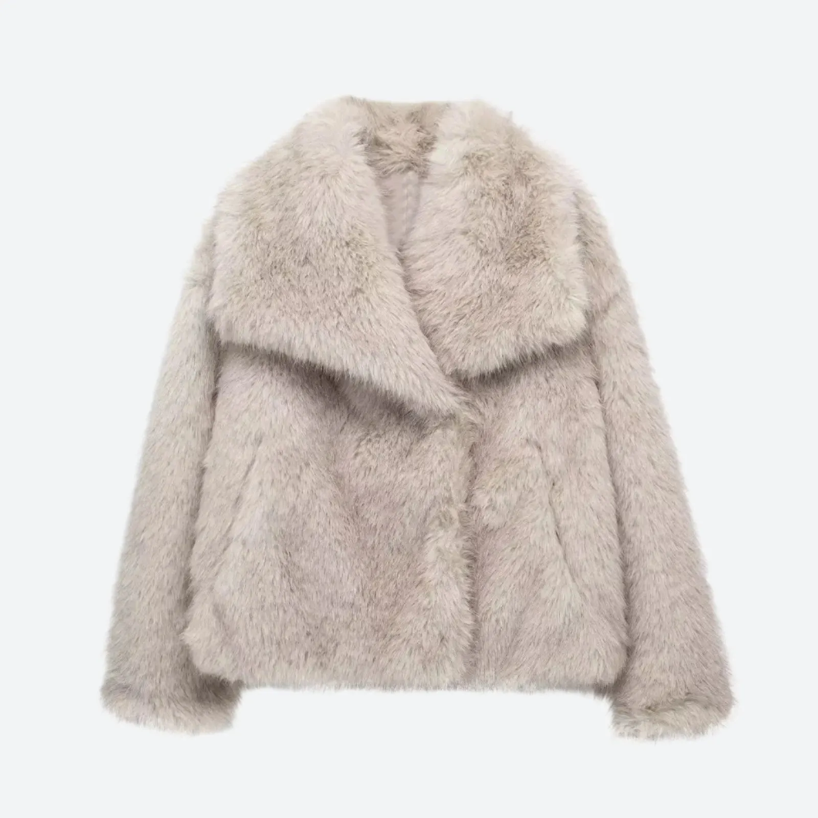 Soft Faux Fur Cropped Winter Coats