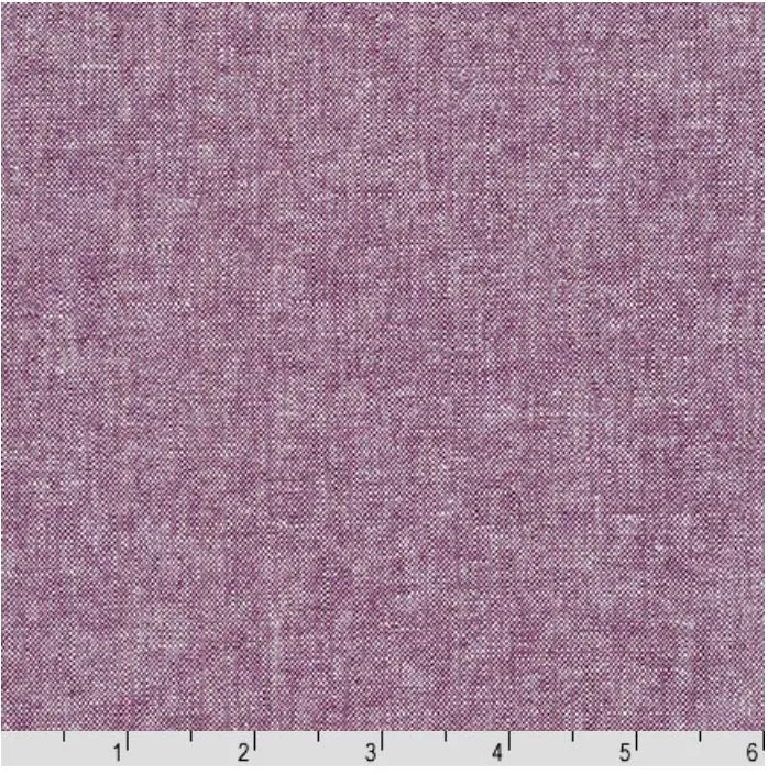 Solid - Essex Cotton-Linen Yarn-Dyed - Eggplant (Soft Purple) # 1133 - Last 2 1/2 Yards