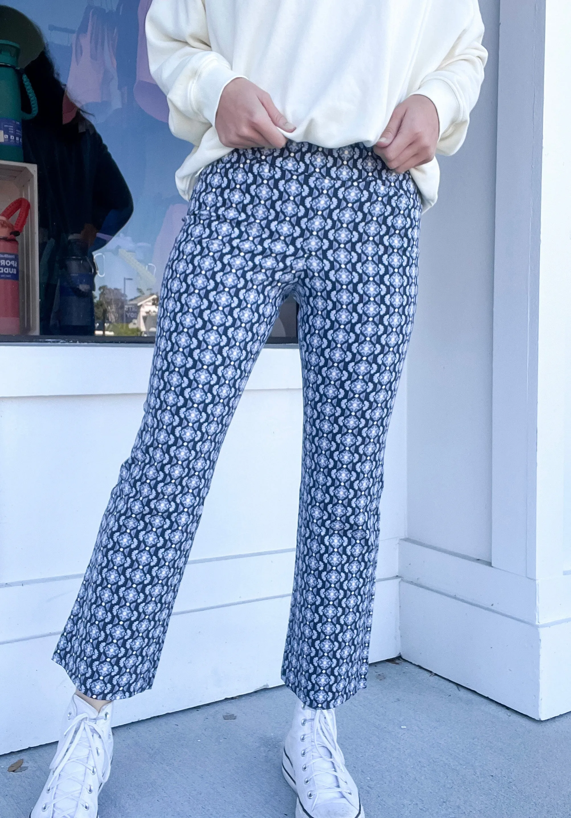 Spartina Maren Kick Flare Pant Marsh Boardwalk