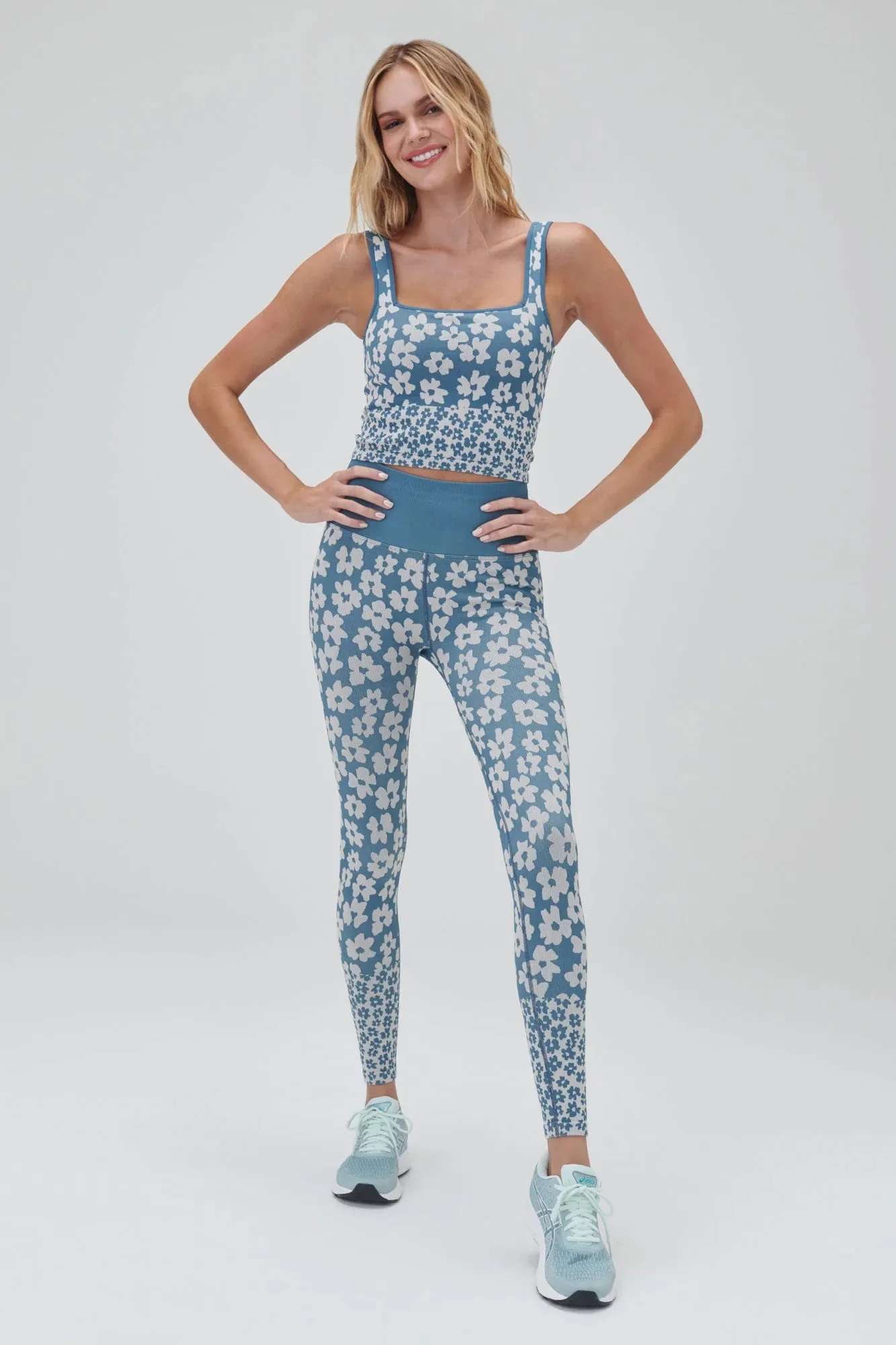 Spiritual Gangster Amara Jacquard Longline Sports Bra as seen on Whitney Port