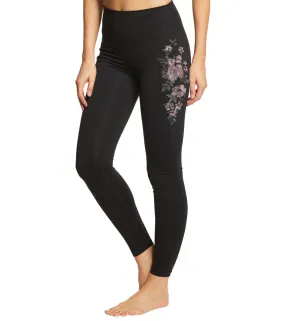Spiritual Gangster Embroidered Perfect High Waisted Yoga Leggings