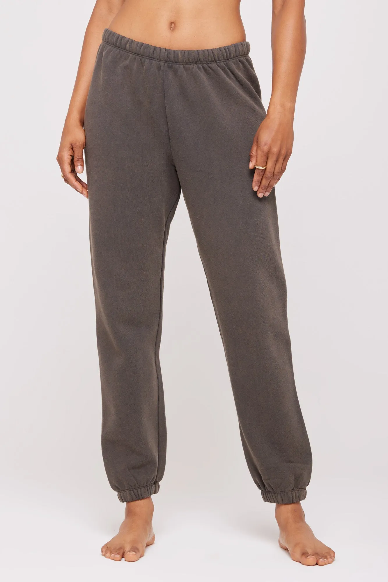 SPIRITUAL GANGSTER MOON MALIBU SWEATPANT VINTAGE BLACK