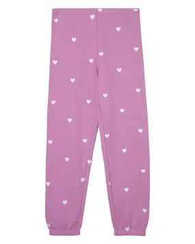 Spiritual Gangster Perfect Sweatpants - Girls - Cupid Hearts Print