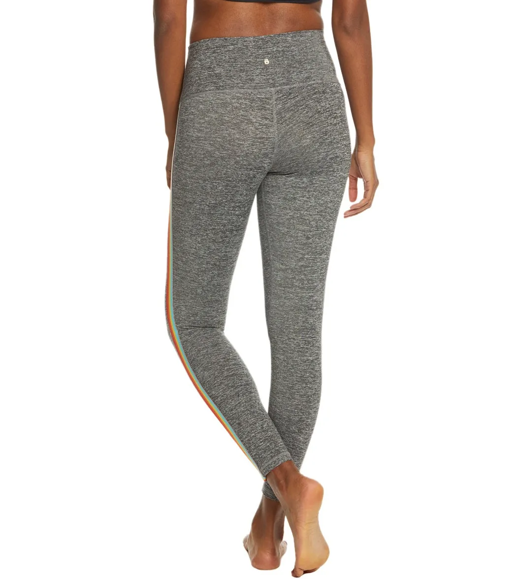 Spiritual Gangster Rainbow Stripe Midi High Rise Leggings