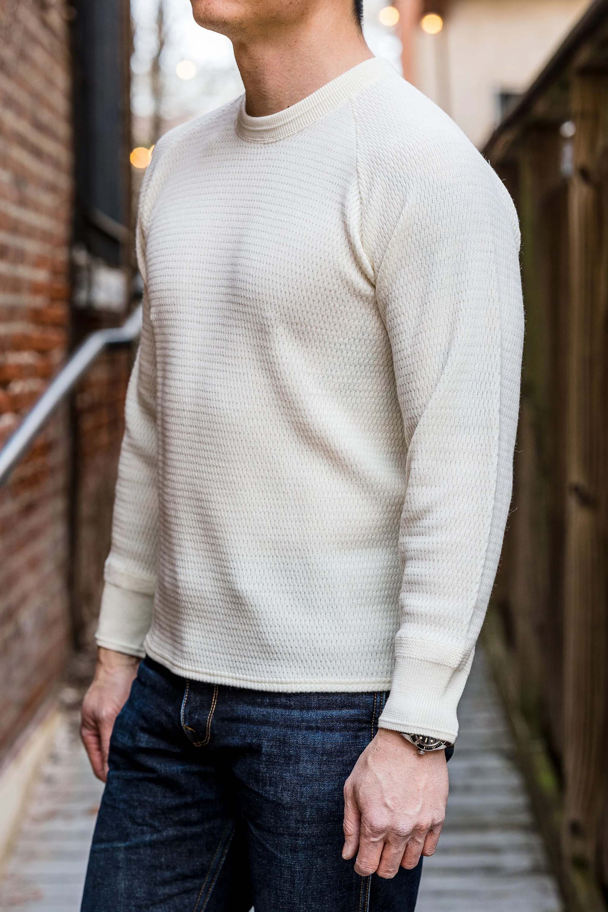 Stevenson Overall Co. Wool Thermal Long Sleeve - Off White