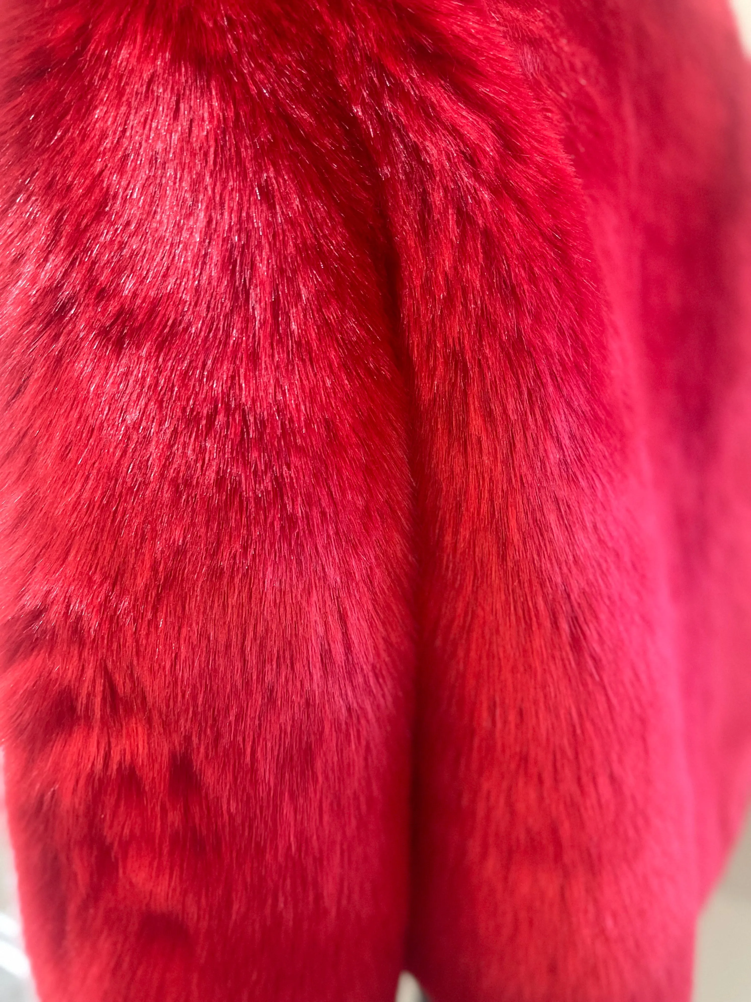 Strawberry Faux Fur Jacket