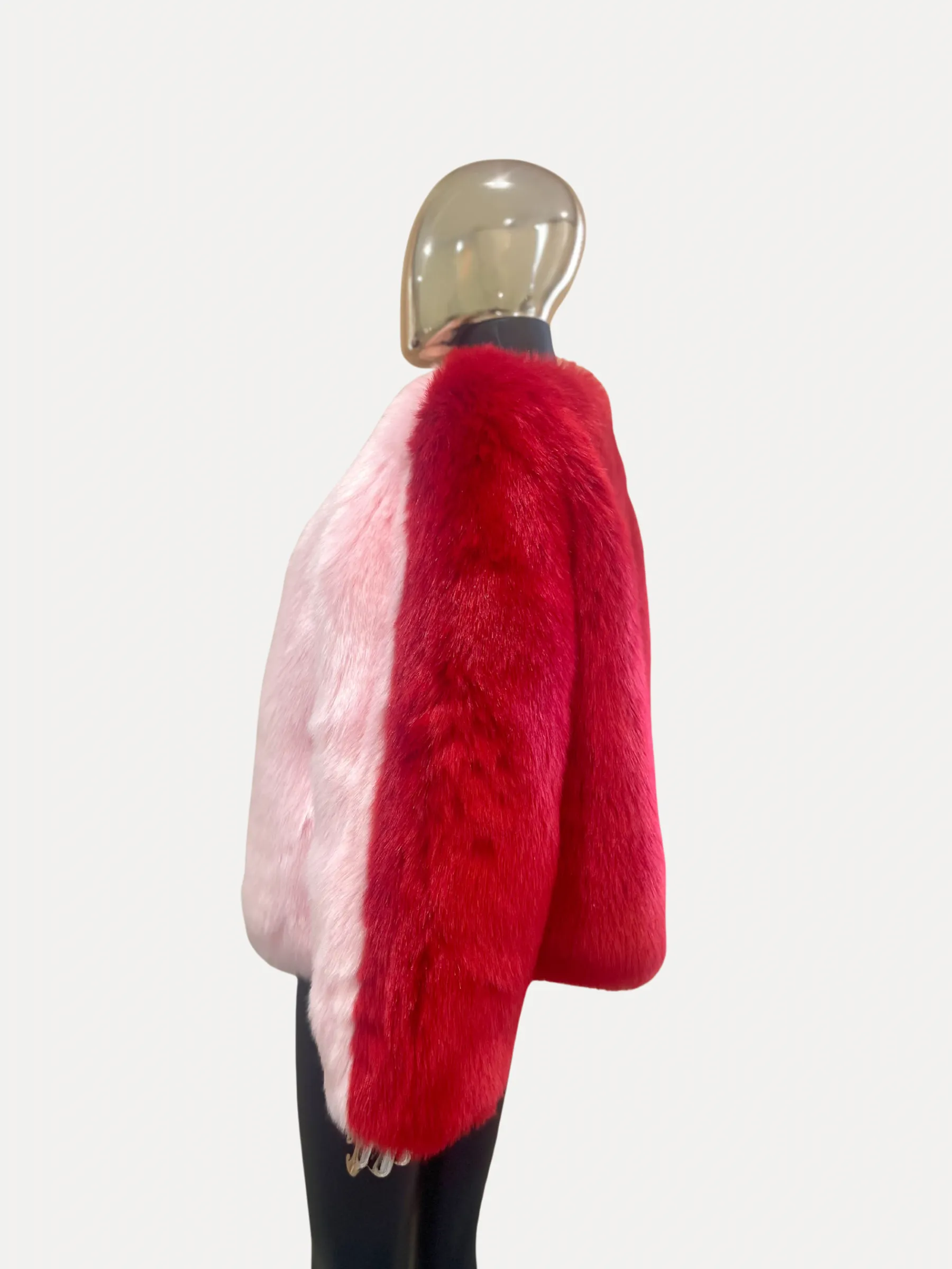 Strawberry Faux Fur Jacket