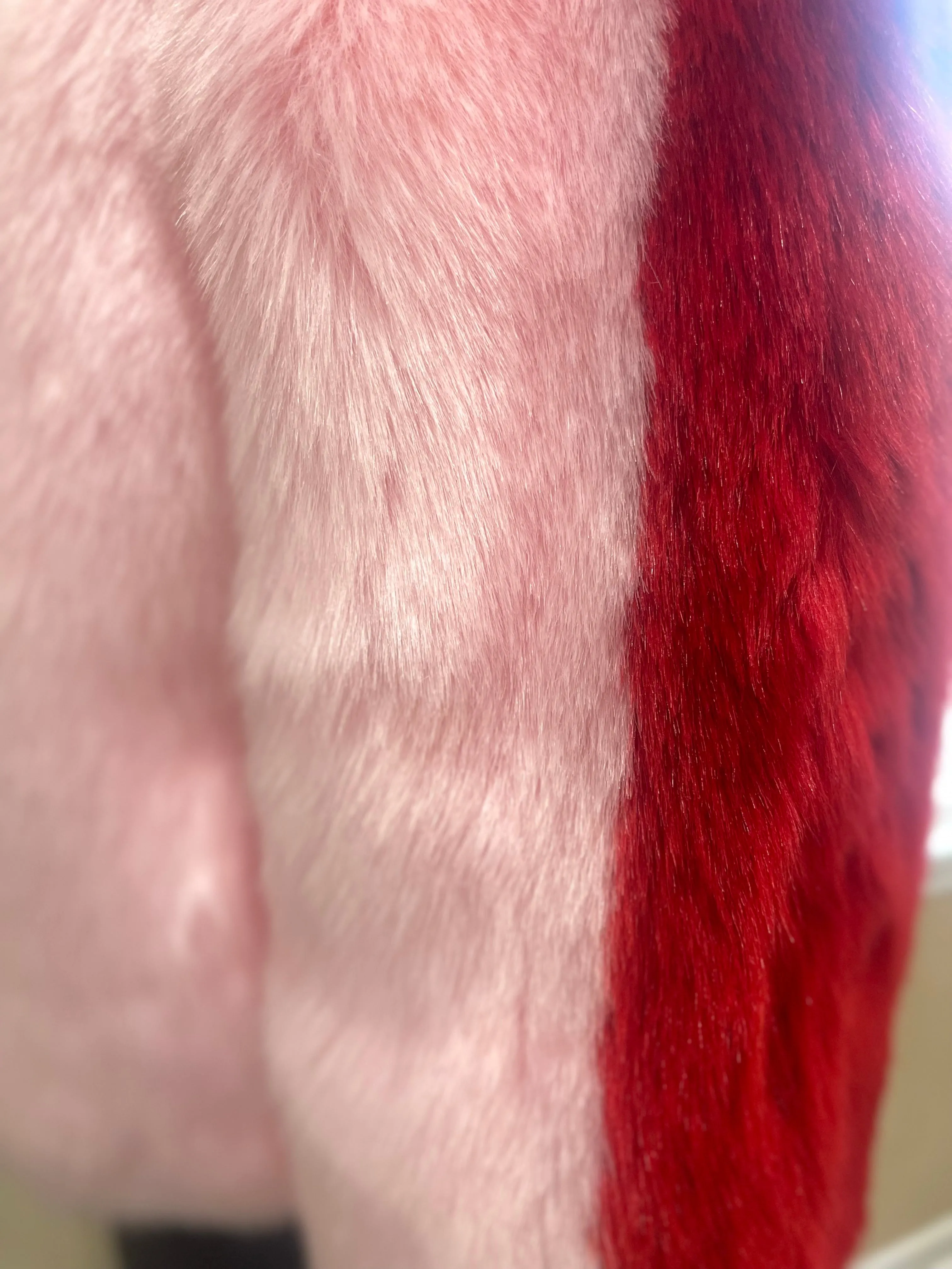 Strawberry Faux Fur Jacket
