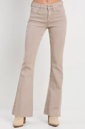 Stretch High Rise Flare Jeans