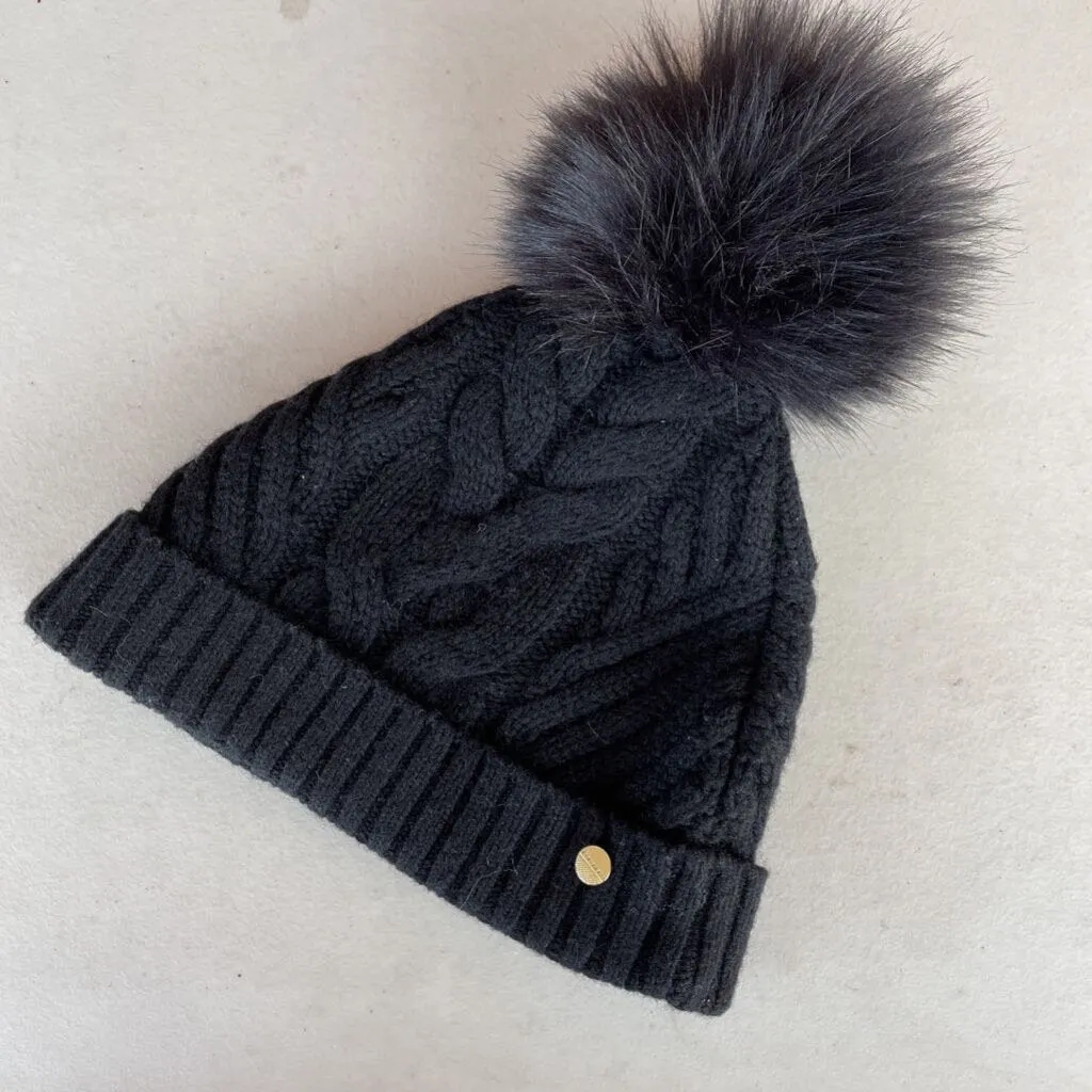Ted Baker hat w faux fur pompom