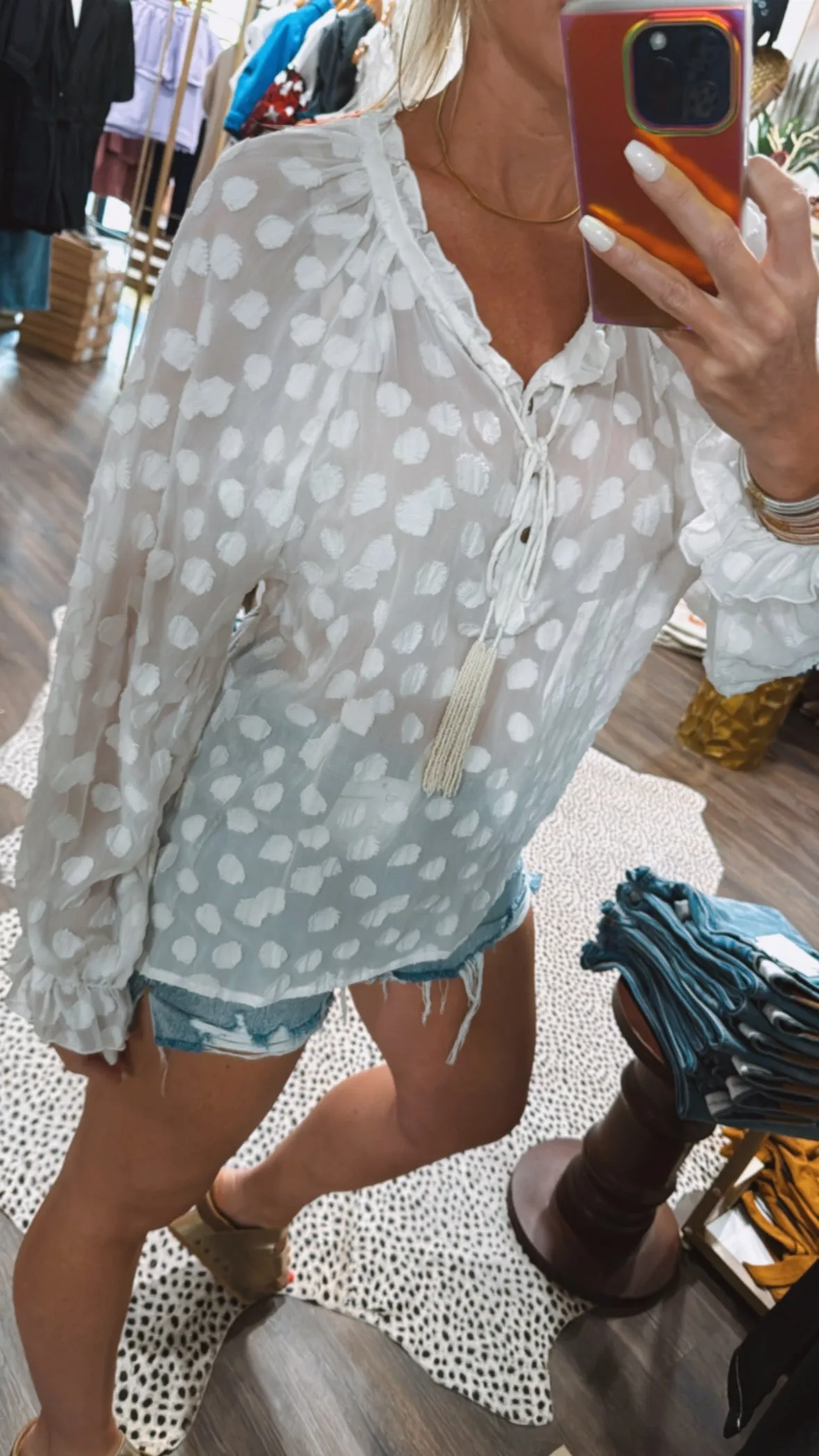 The Mabel Blouse in White by Aratta