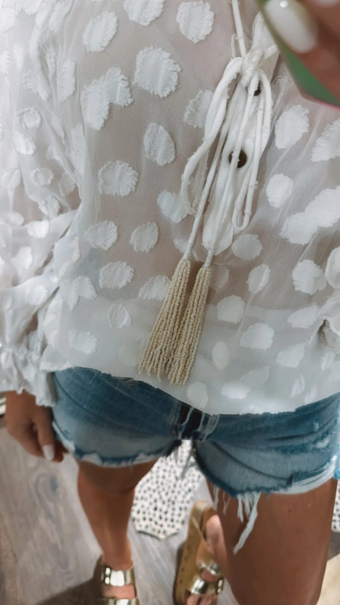 The Mabel Blouse in White by Aratta