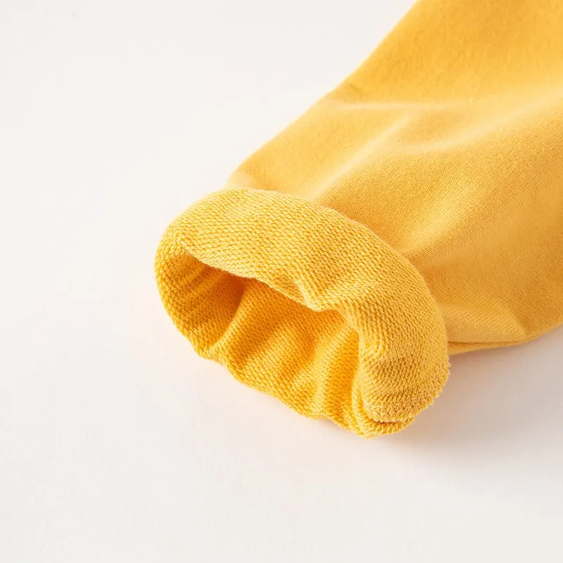 Tiger Emotion Two-piece Boy Yellow Sweater & Pants Set