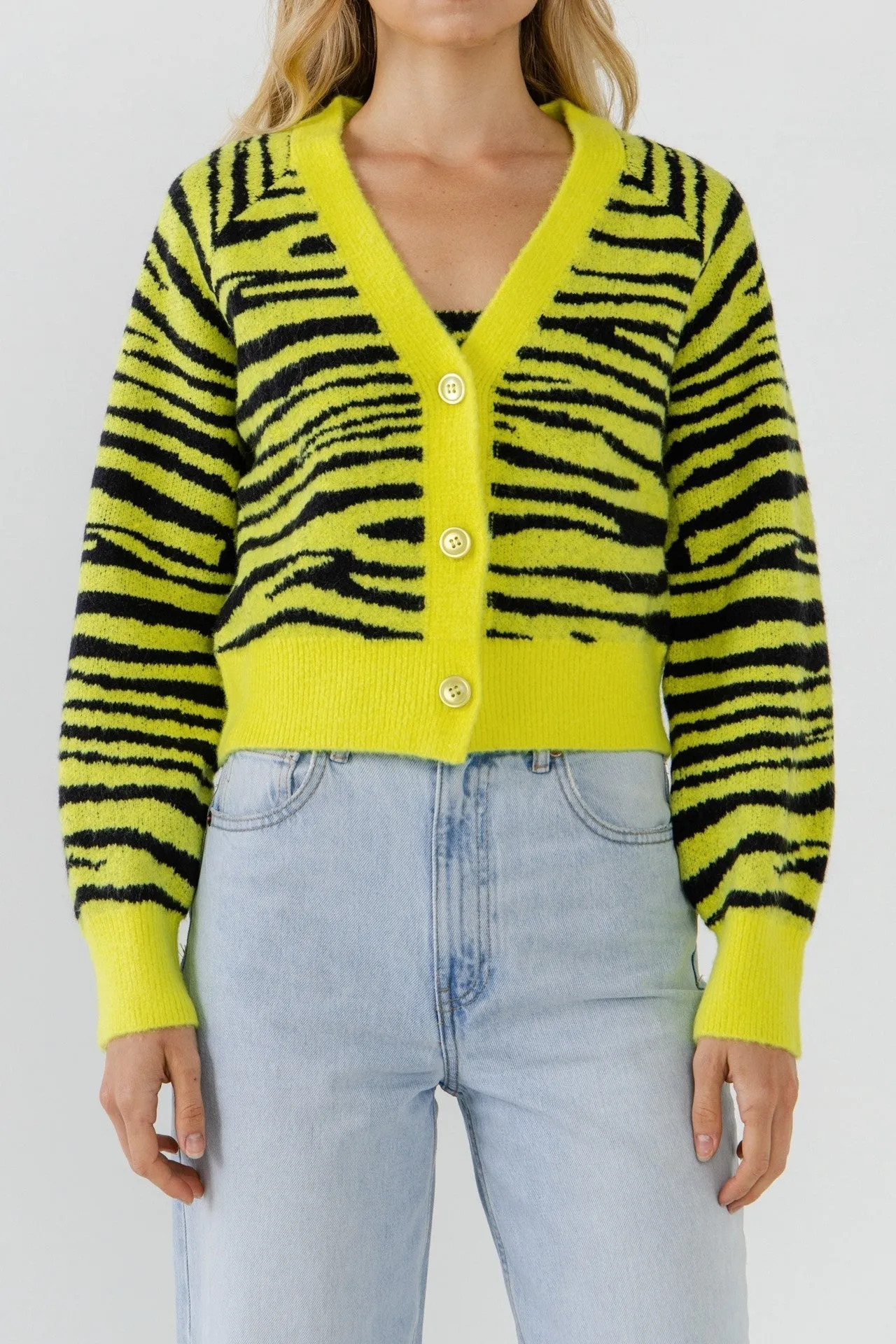 Tiger Knit Cardigan