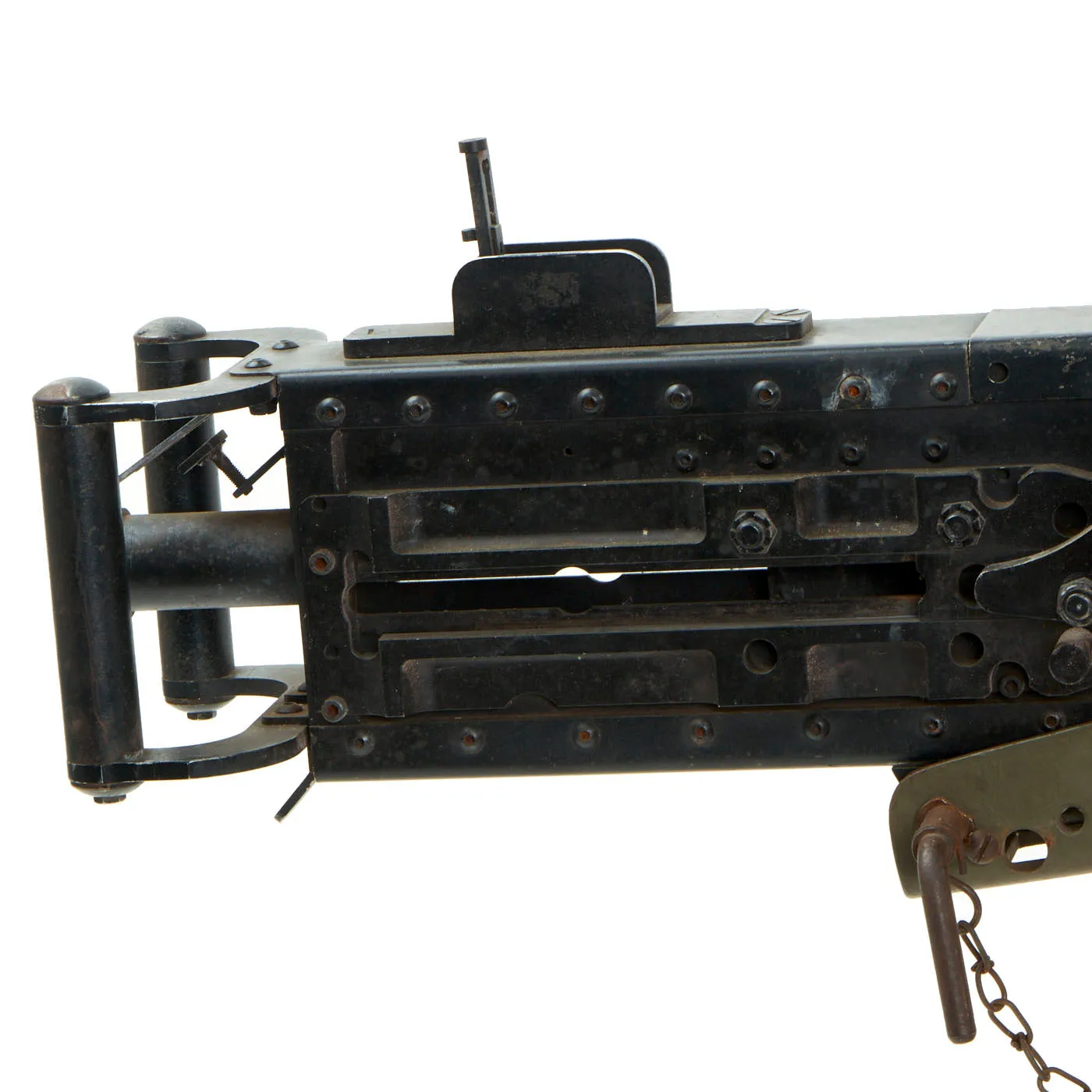 U.S. WWII M2 Browning .50 Caliber Aluminum and Steel Replica Machine Gun with Vehicle Mount