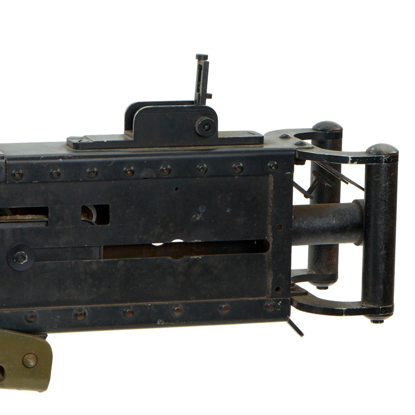 U.S. WWII M2 Browning .50 Caliber Aluminum and Steel Replica Machine Gun with Vehicle Mount
