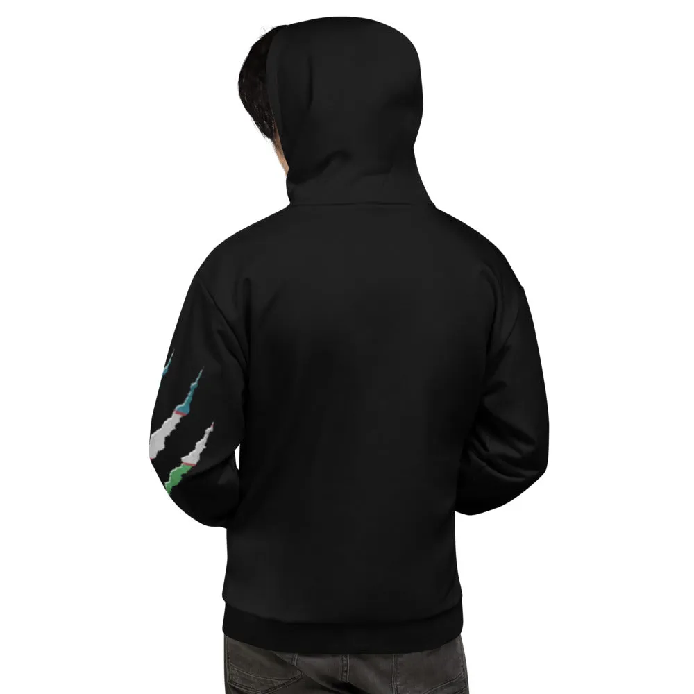 UZ Flag, SHOKA fun, tiger Unisex Hoodie