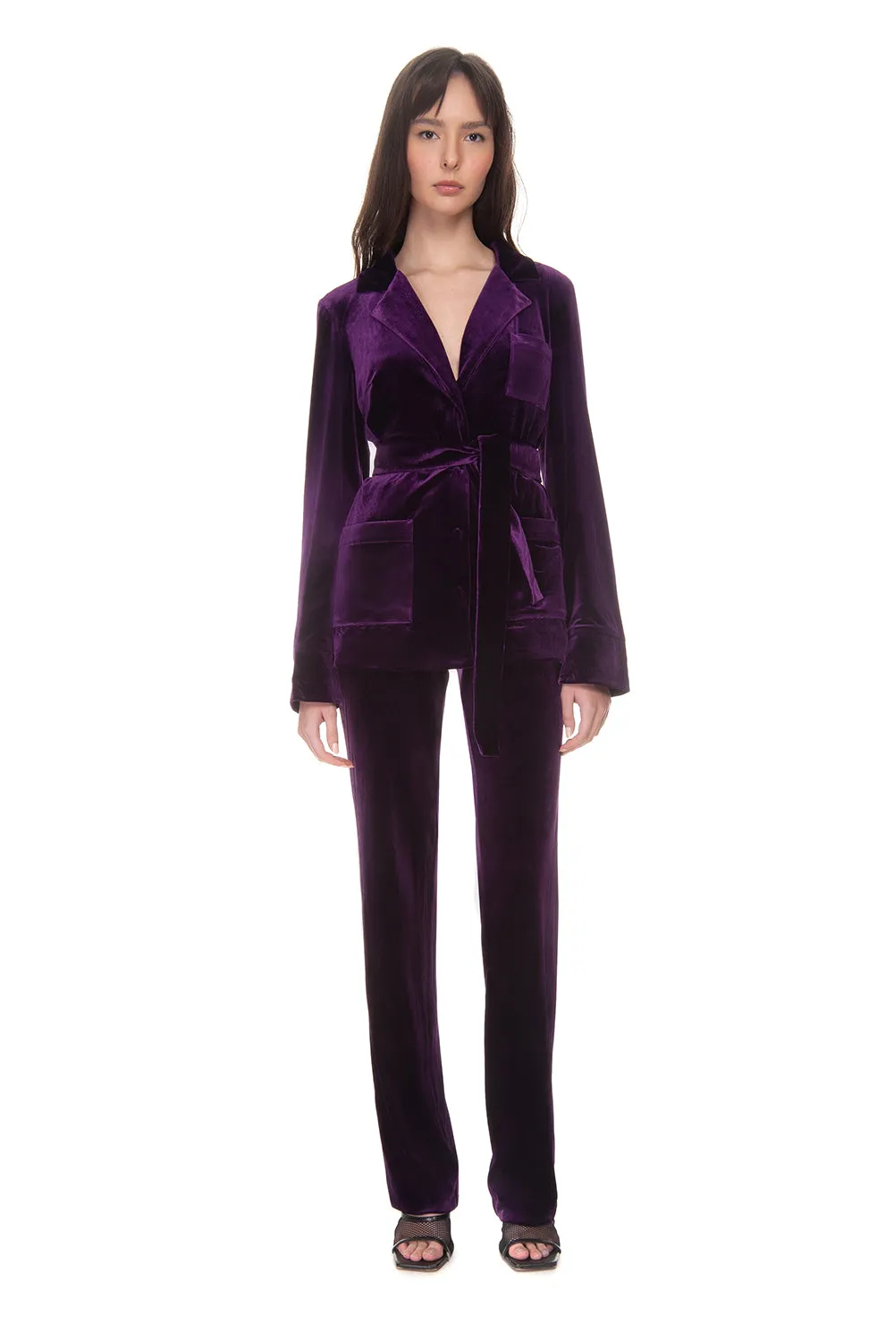 Velvet Suit Eggplant