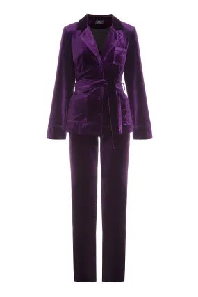 Velvet Suit Eggplant