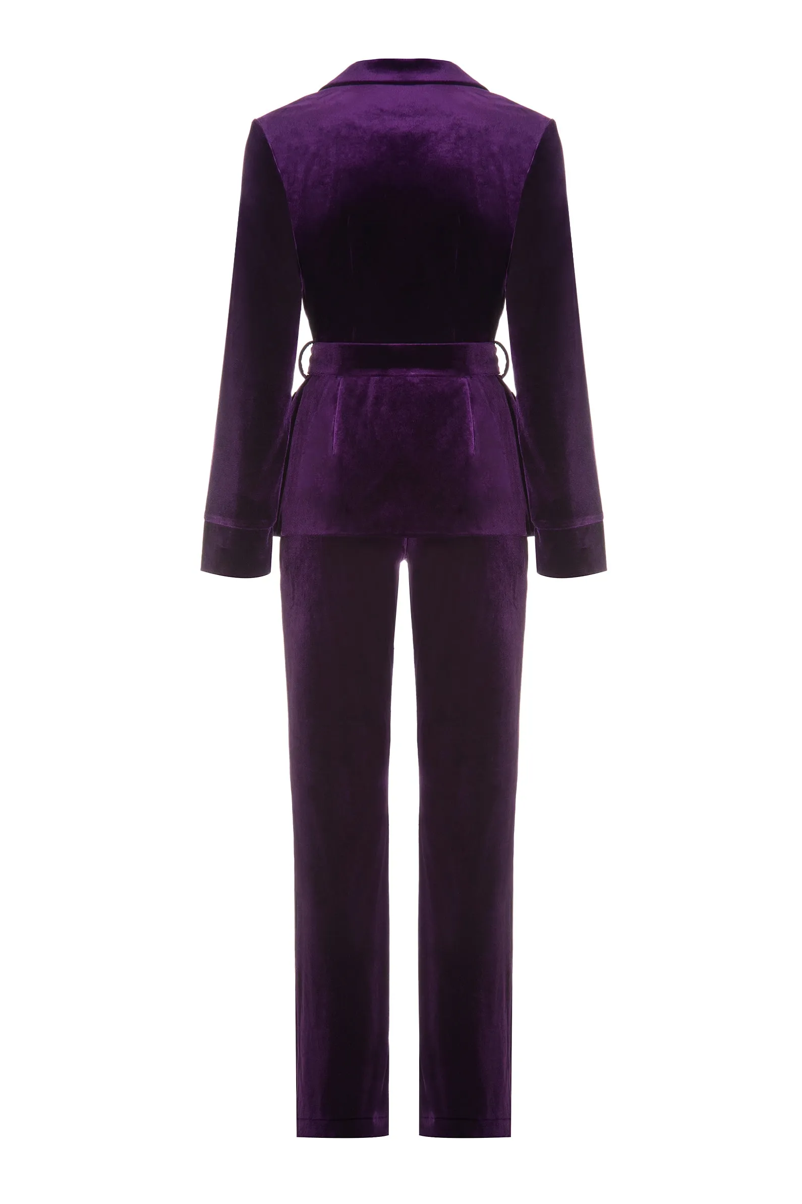 Velvet Suit Eggplant