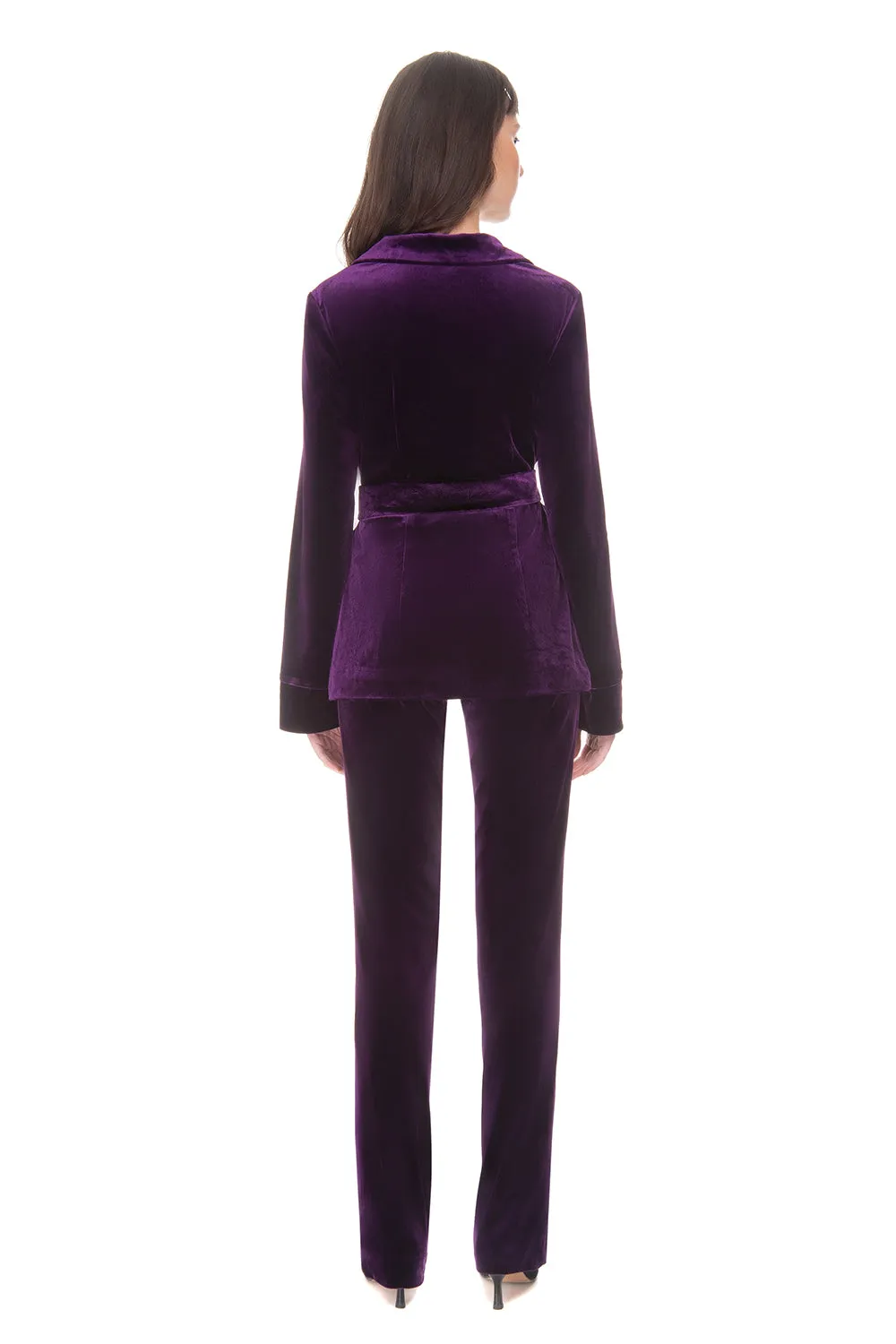 Velvet Suit Eggplant