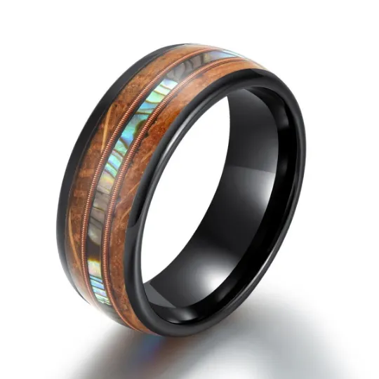 Whiskey Crescendo - Whiskey Barrel Abalone Shell 8MM