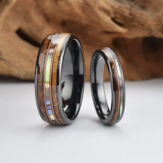 Whiskey Crescendo - Whiskey Barrel Abalone Shell 8MM